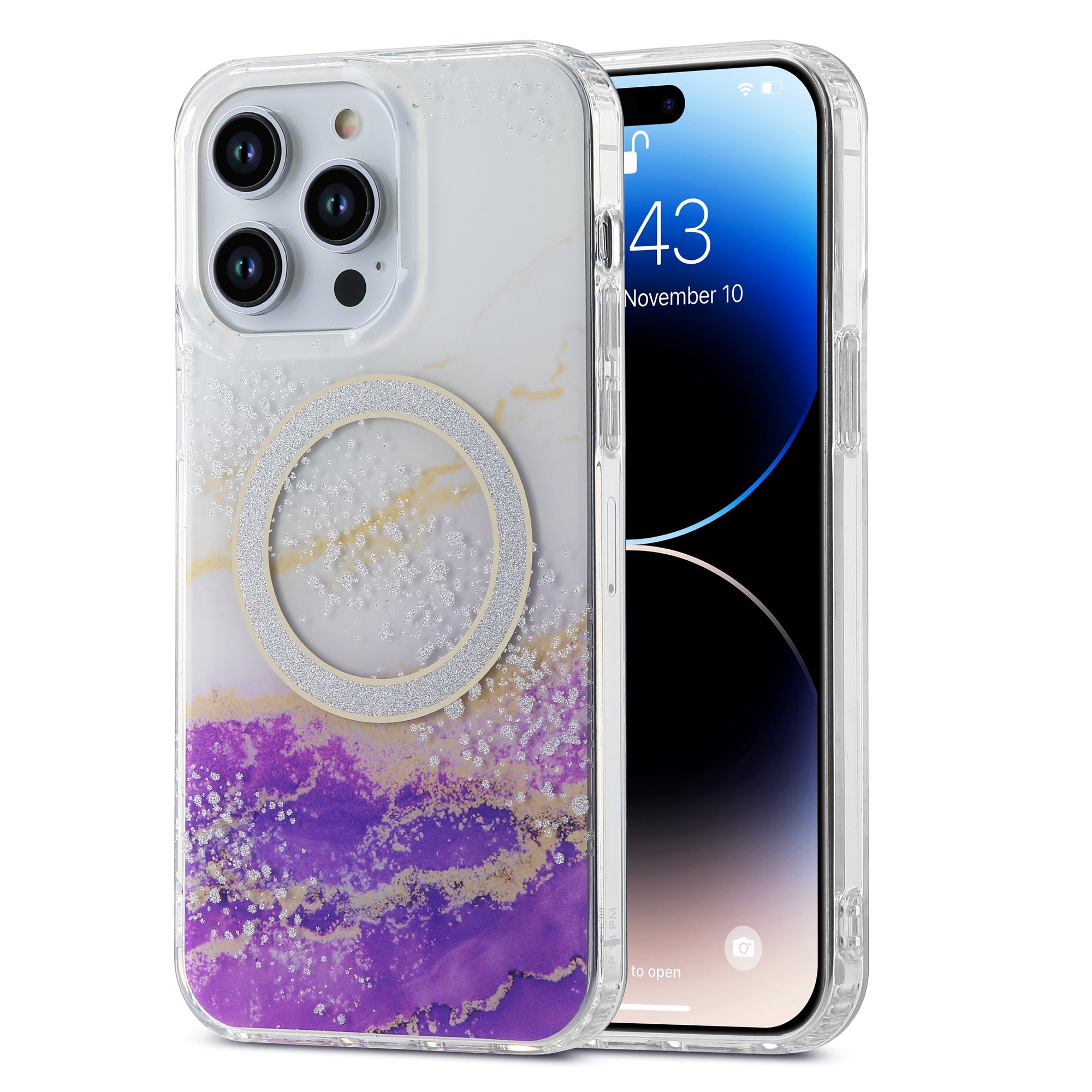 For iPhone 14 Pro Max IMD Marble Pattern Phone Case TPU PC Magnetic Cover Compatible with MagSafe For iPhone 14 Pro Max IMD Marble Pattern Phone Case TPU PC Magnetic Cover Compatible with MagSafe